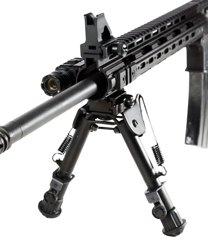UTG Tactical OP Bipod, QD Lever Mount, Height 5.9"-7.3",Black
