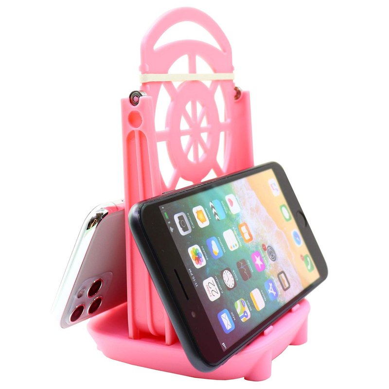 Phone Swing Step Counter Pedometer Compatible with Poke Ball Plus, Pedometer, (High Silent Version) (USB Cable) (Support 2 Phones)(Pink)