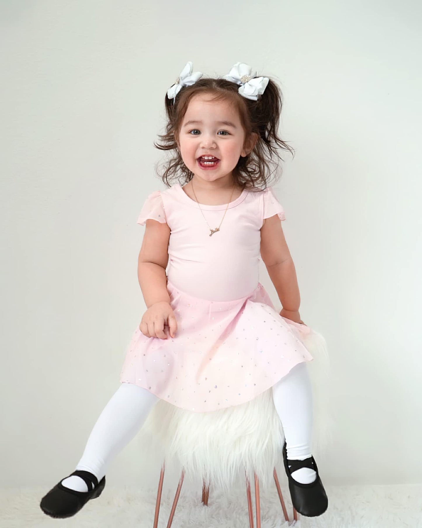 Stelle Girls' Ultra Soft Pro Dance Tight/Ballet Footed Tight(Toddler/Little Kid/Big Kid),BP+WT,XS