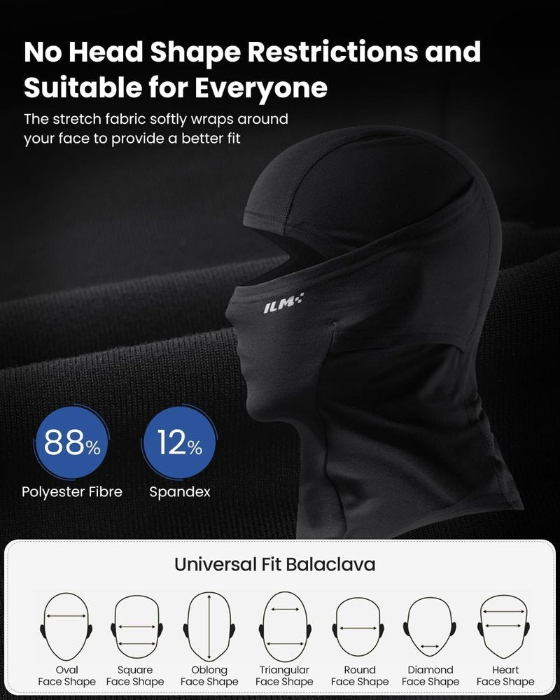 Motorcycle Balaclava Face Mask - Warm Winter Protection for Skiing | FM01 Model