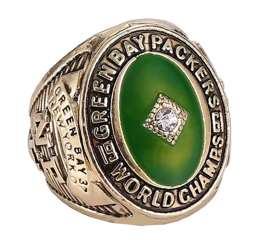 euaqeu NATIONAL FOOTBALL CHAMPIONSHIP RING 1961 1965 1966 1976 1996 2010 6-time Green Bay,CHAMPIONSHIP RINGS WITH WOOD BOX GIFT FOR CHRISTMAS BIRTHDAY MEN'S BOYS WOMEN (6 rings set, 11) (1961)