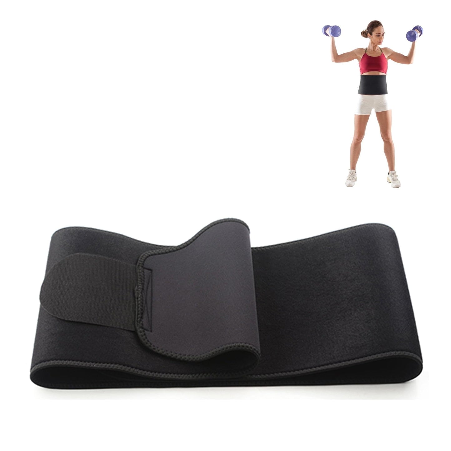 Fitvids Waist Trainer for Women and Men, Adjustable Neoprene Ab Trainer Belt, Sweat Band Waist Trainer Slimming Stomach Wrap for Training & Workouts