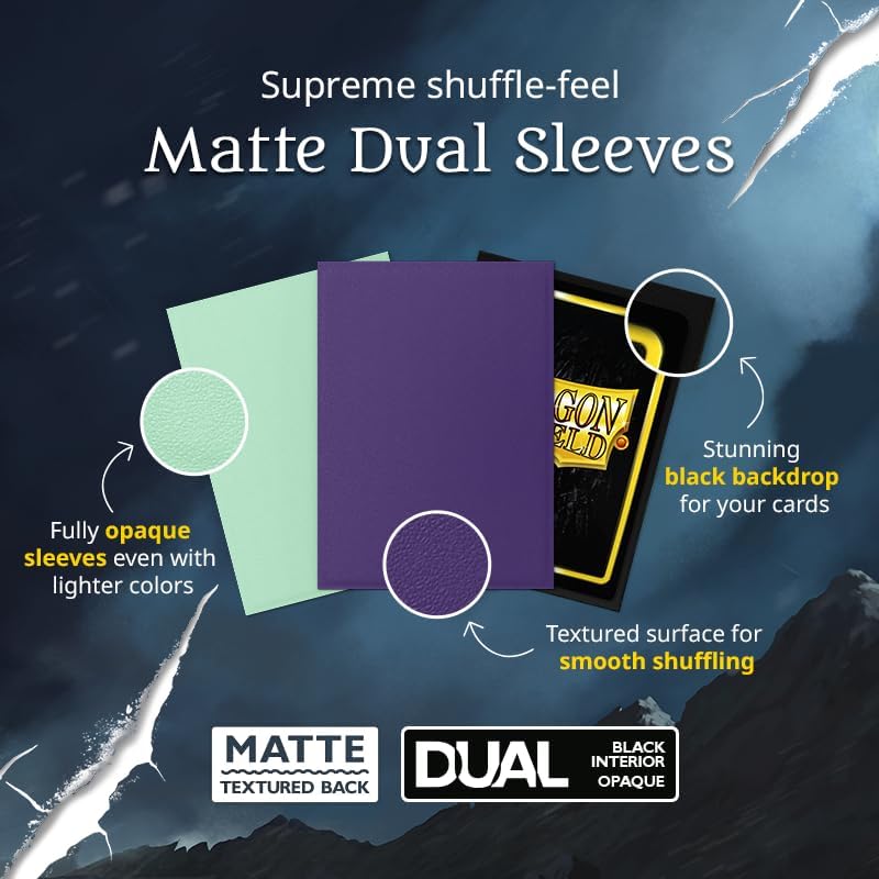Dragon Shield Perfect Fit Dual Bundle - Smooth & Tough 2X 100 CT TCG Sleeves | Compatible with Pokémon, One Piece & Magic