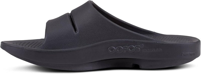 Women's OOahh Sport Slide Sandal - Comfortable Matt Black Footwear