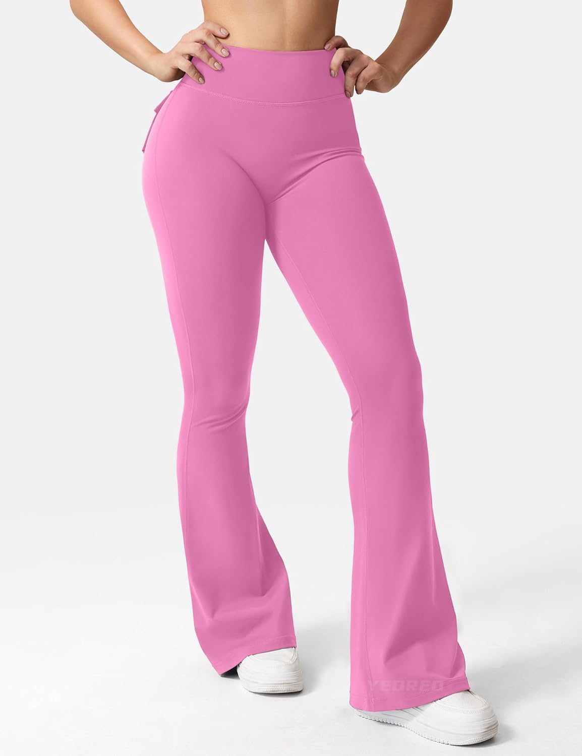 CoreFlex Flare Leggings for Women - Butt Lifting Workout Pants with Pockets | Gym & Yoga