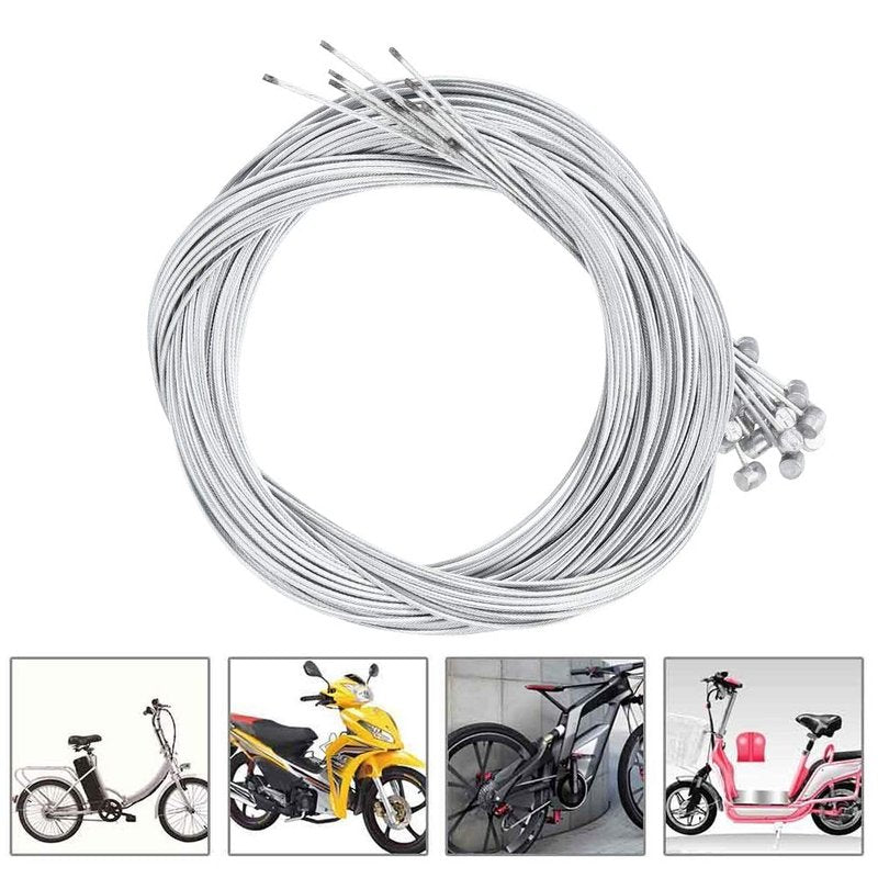 Ymiko 2.5 m Brake Cable 20 Brakes 2300 mm Cables lot Rear for Electric Bikes disc Electric Modification Accessories Metal housing Long Electric brake line Rear Wheel Cable Core Brake Line Accessories