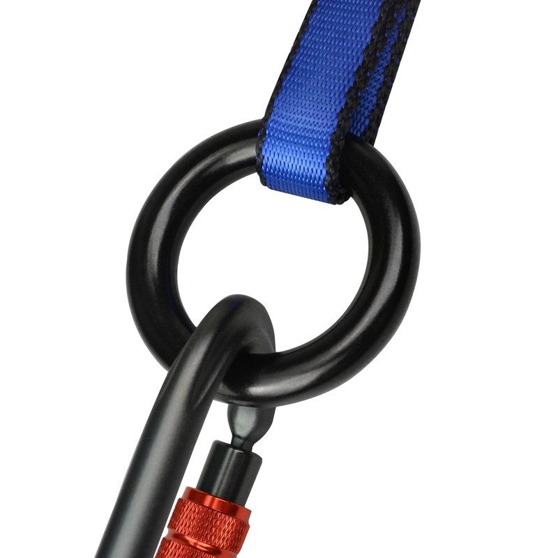 TFTICFH 25kN Rappel Ring, Aluminum Climbing O-Ring, High Strength Durable Tension Ring for Rock Climbing Arborist Hammock Rescue Slackline Rigging Tree Climbing Rappelling,2pc