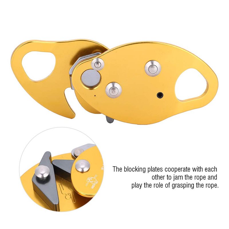 Leapiture Climbing Descender Climbing Rope Grab Descender Rappel Device Equipment for appelling Belaying Tree Climbing Aerial Silks Rigging