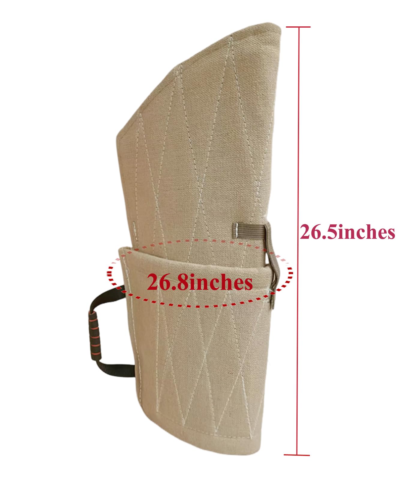 Xiami Leyuan Professional Big Dog Bite Sleeve Agility Equipment Dog Training Arm Protection +PU Leather Stick Kit Set (Canvas)