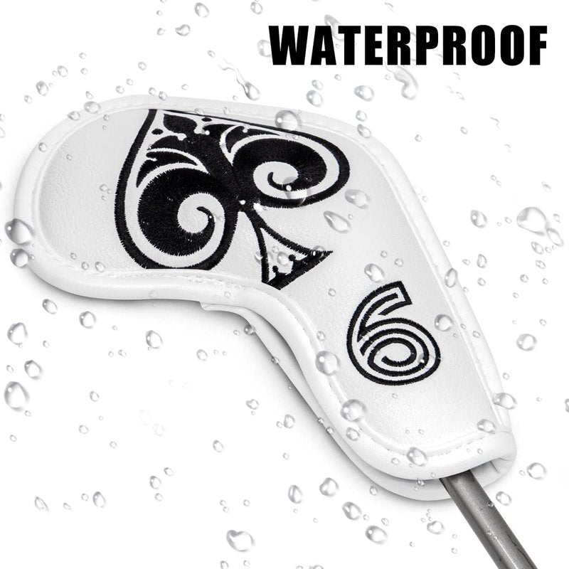 Golf Iron Cover Golf Club, Iron Club Head Covers Headcovers fits for Ping, Taylormade Mizuno, Golf Iron Accessories for Men/Women