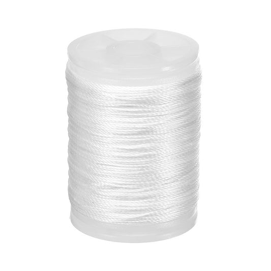 YELARXI Archery Bow String Serving Thread, 0.02" Dia Durable Bowstring Thread Accessories 131 Yard/120M & 400D PE & White-Fitting for(Tying Peep Sight Nock/Compound/Recurve Bow)
