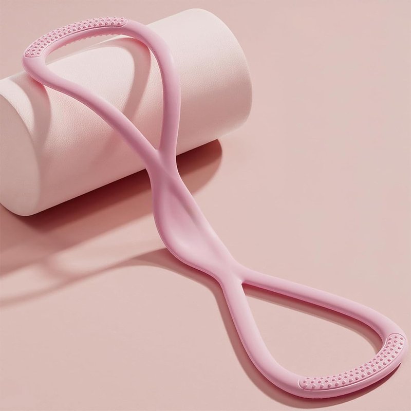 Figure 8 Resistance Bands for Exercise Women Men, 8 Shaped 25LB Resistance Rubber Band for Arms, Back, Shoulder Stretch
