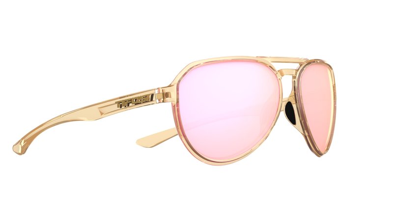 Tifosi Optics Selca Sunglasses (Crystal Brown (Pink Mirror))