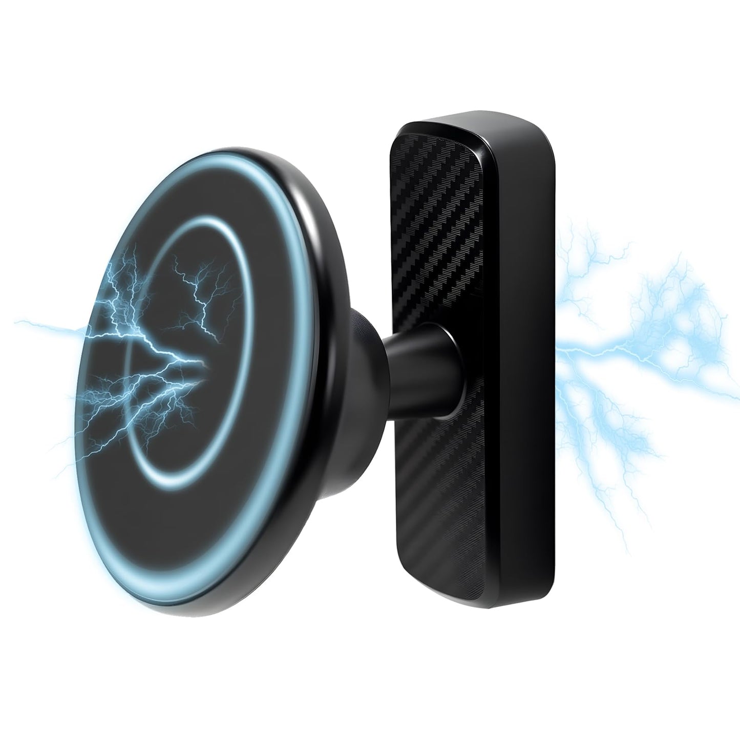 Nkmooxe Magnetic Phone Mount, Golf Cart Accessory, 360° Rotatable and Adjustable, Compatible with MagSafe iPhone and All Smartphones, Suitable for Refrigerator, Shelves, Kitchen, Gym, etc