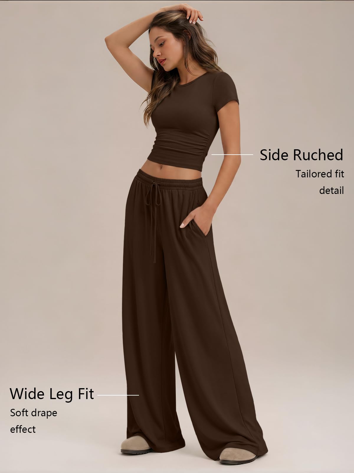 Trendy Queen Women's 2 Piece Matching Summer Lounge Set with Pockets