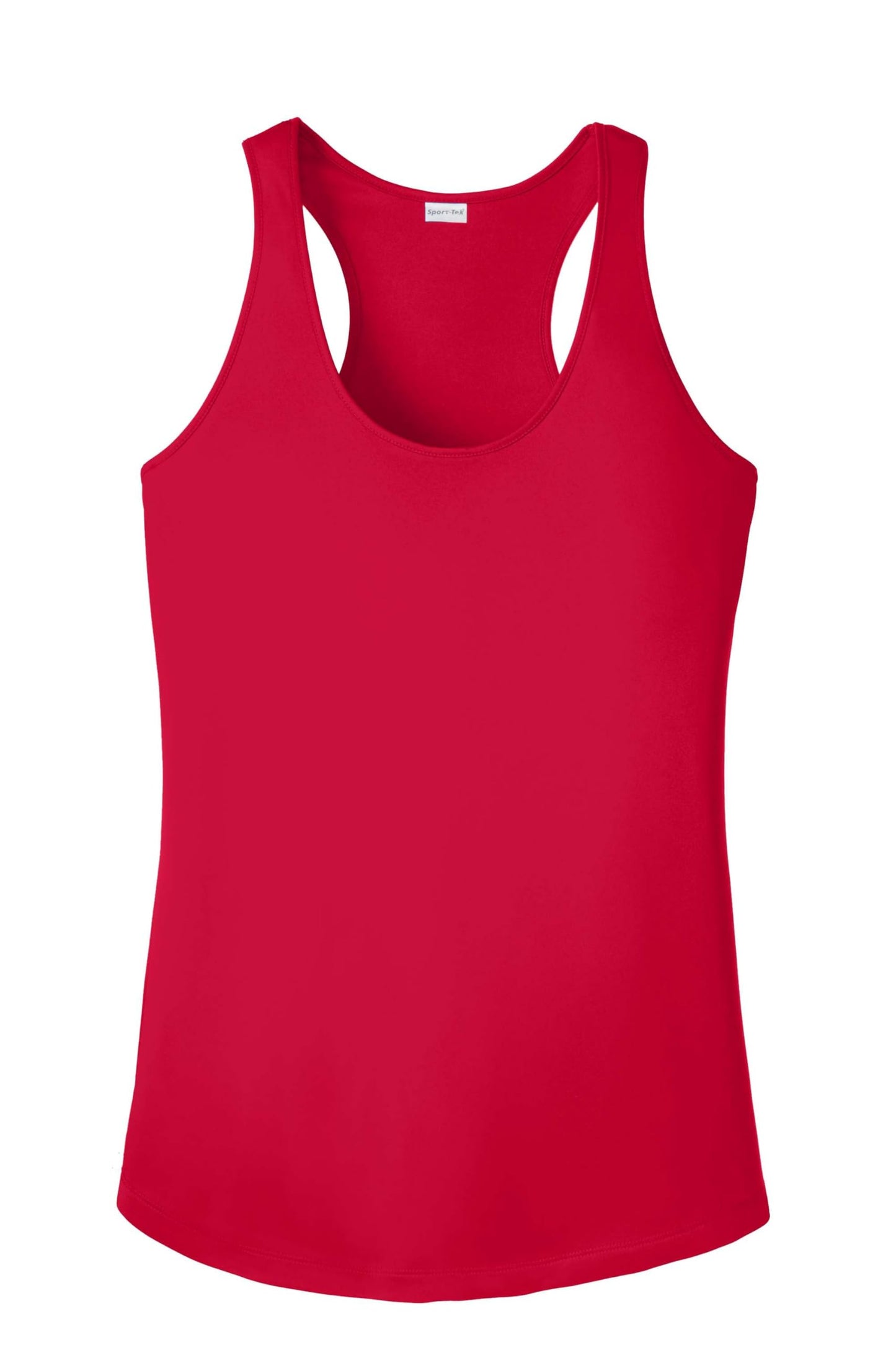 SPORT-TEK Women's PosiCharge Competitor Racerback Tank | Summer Workout Top, Athletic Fit Clothing for Gym & Running True Red