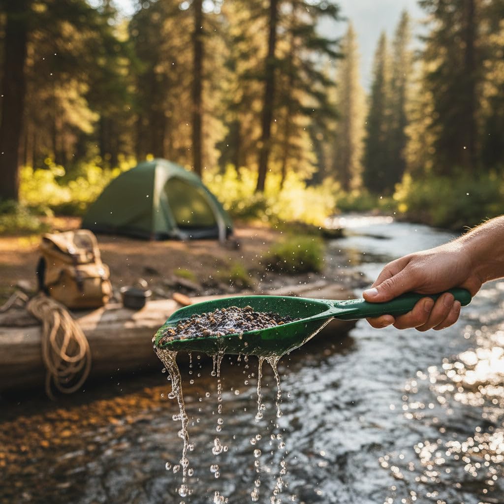 Sluice Fox Gold Prospecting Pay Dirt Sand Scoop | Hand Trowel Plastic Gold Shovel | Designed for Panning, & Dredging | Prospecting Tools for Your Gold Pan Kits Green