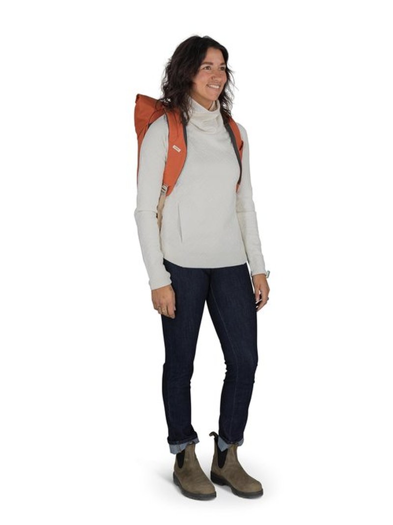 Osprey Arcane Roll Top Commuter Backpack, Earl Grey Heather