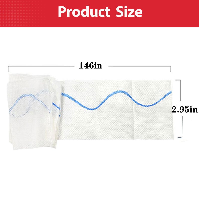 Quick Blood Clotting Emergency Gauze 3" x 145" (2 Pack)- Sterile Hemostatic Z-Folded Compressed Gauze 6-Ply (2 Pack) for First Aid, Combat, Survival, IFAK Trauma Kit Supplies Refill (STAMEN) ﻿