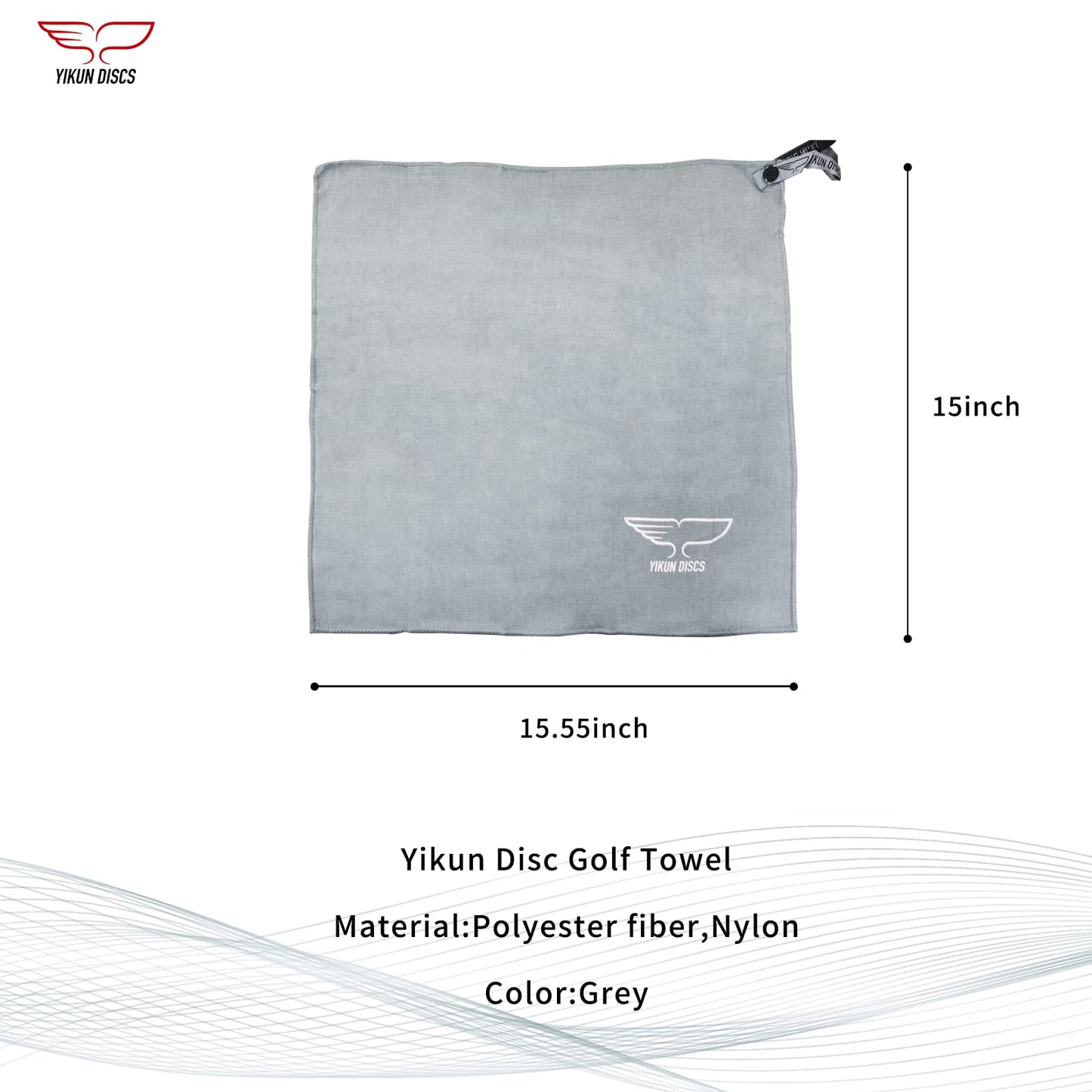 Yikun Disc Golf Towel Quick Dry Special Towel Dedicated Competition Accessories Quick Dry Towel Fast Drying Towel for Outdoor Disc Golf Set Drivers/Putters/Midrange