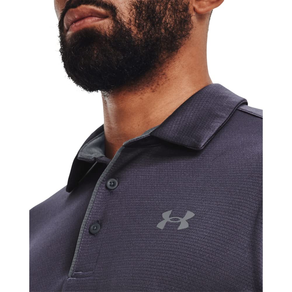 Under Armour Men's Tech Golf Polo, (559) Tempered Steel/Pitch Gray/Pitch Gray, 3X-Large