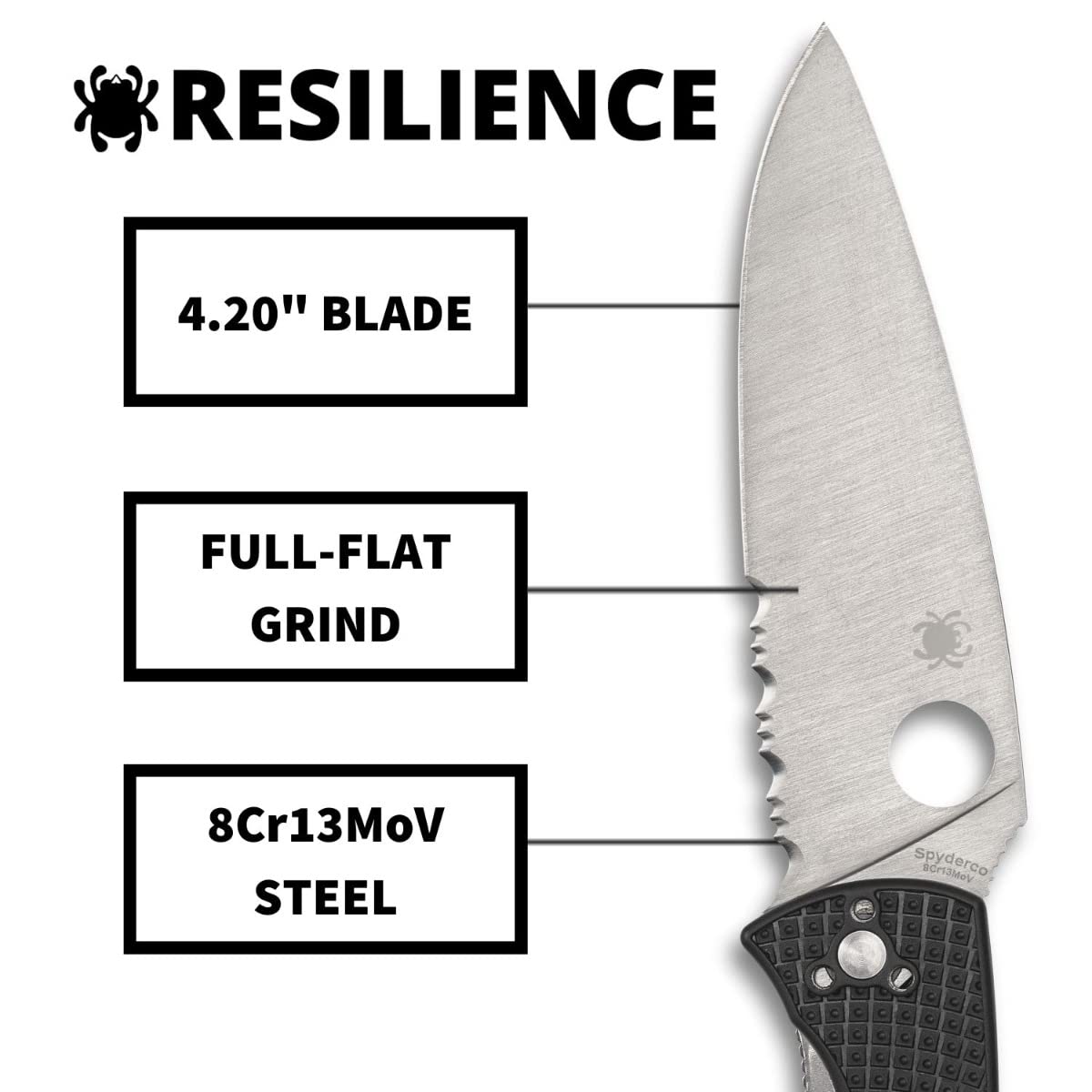 Spyderco C142PSBK Resilience Lightweight