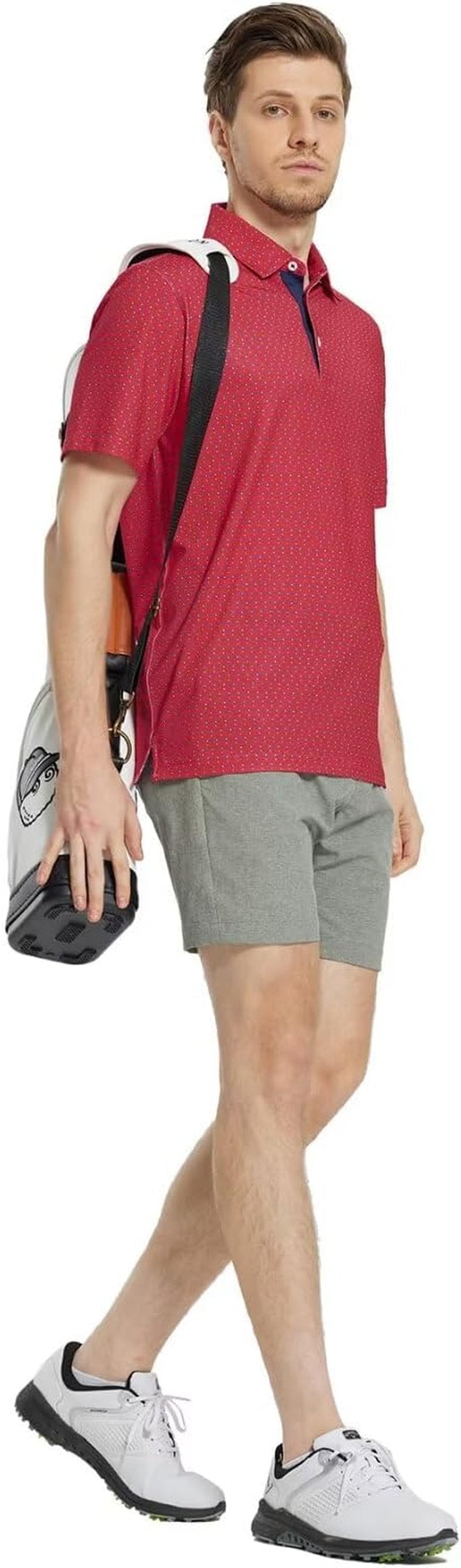 Men's Golf Shirt - Short Sleeve Moisture-Wicking Dry Fit Polo | Performance Patterns