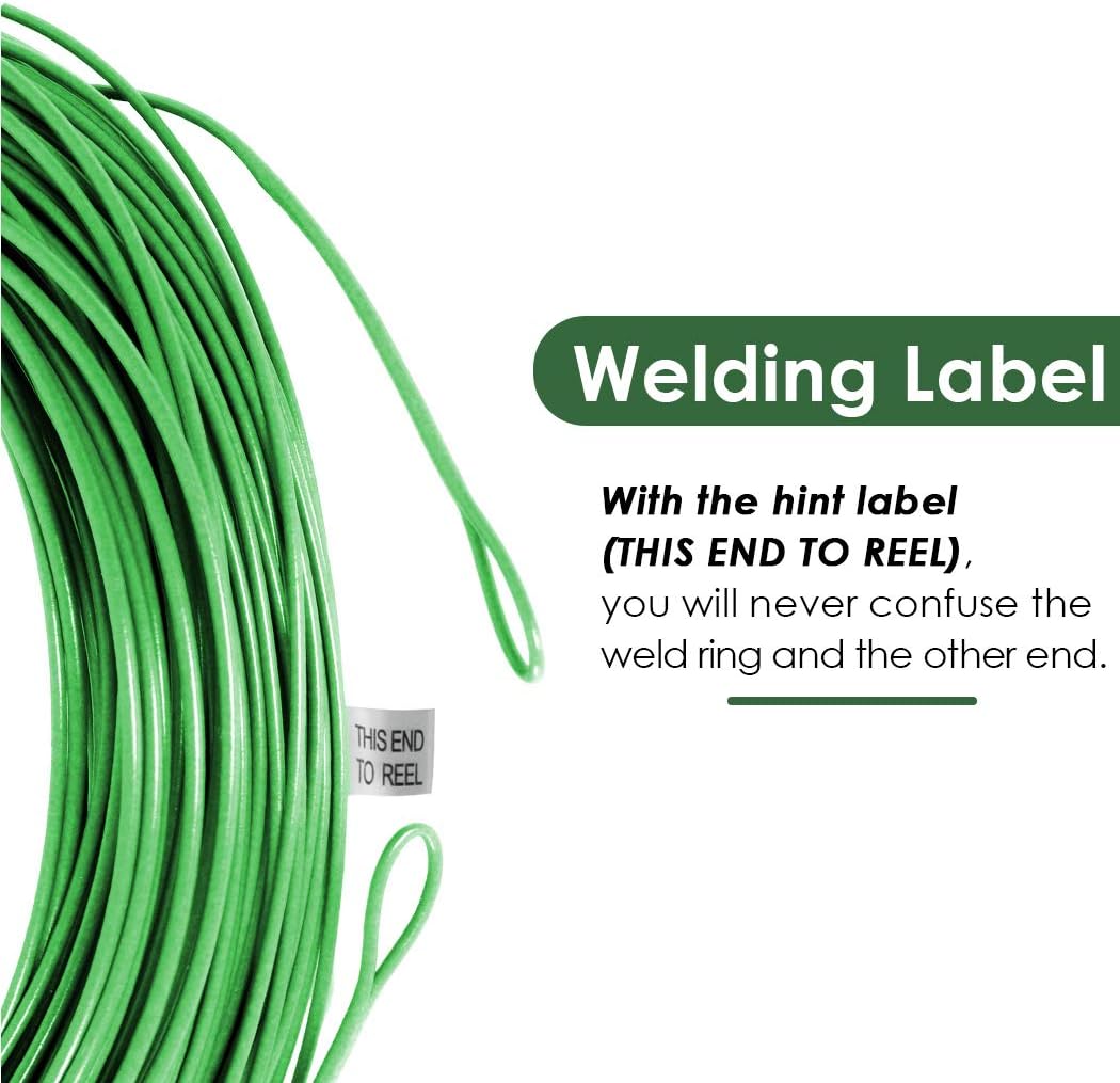 Fly Fishing Line - Weight Forward Floating 100FT with Double Welded Loops | 3wt to 8wt Options