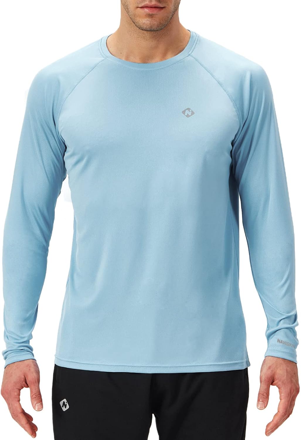 NAVISKIN Men's Rash Guard - UPF 50+ Sun Protection Long Sleeve Quick-Dry Shirt | Lightweight & Comfortable