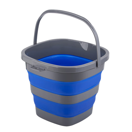 Collapsible Bucket with 2.6 Gallon (10L), Mop Bucket for Cleaning, Plastic Bucket for Garden, Car Washing or Camping, Portable Fishing Water Pail