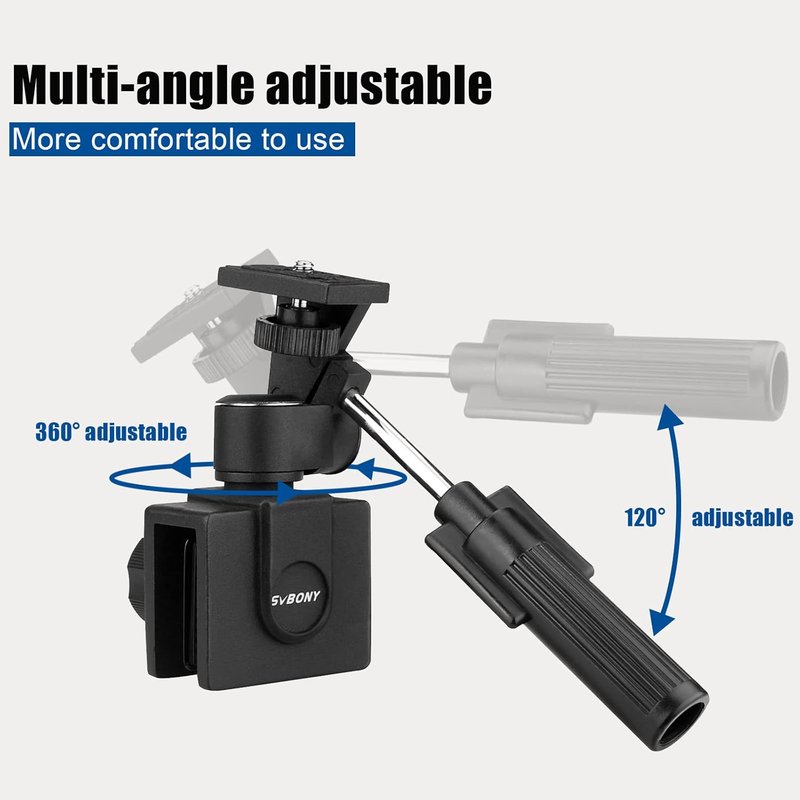 SVBONY Car Window Mount - Adjustable Clamp for Spotting Scope, Monocular, Binocular, SLR Camera | Compact Design