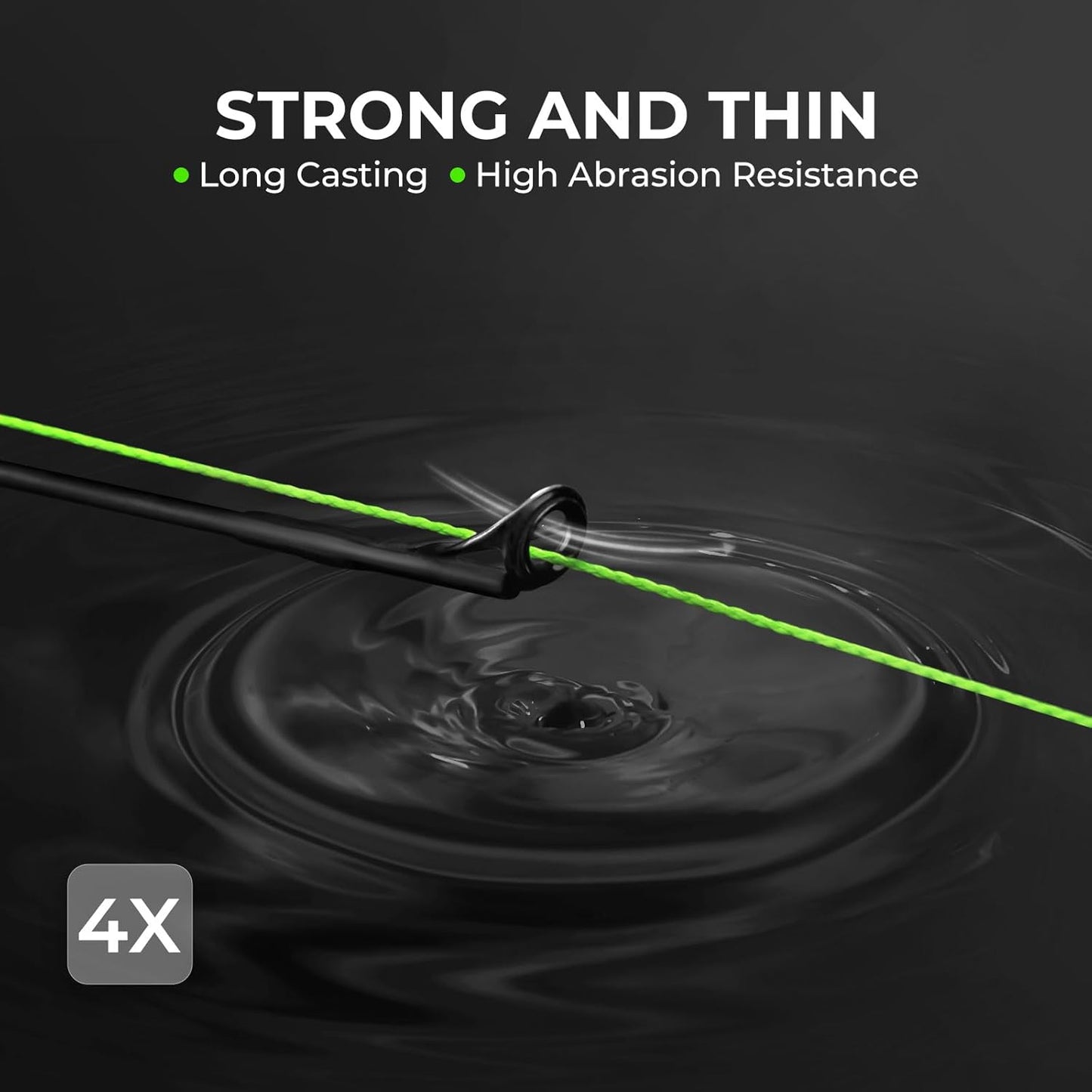 KastKing Superpower ColorShield Braided Fishing Line - Colorfast, Smooth & Strong 100% UHMWPE Fiber | High Abrasion Resistance, Near Zero Stretch