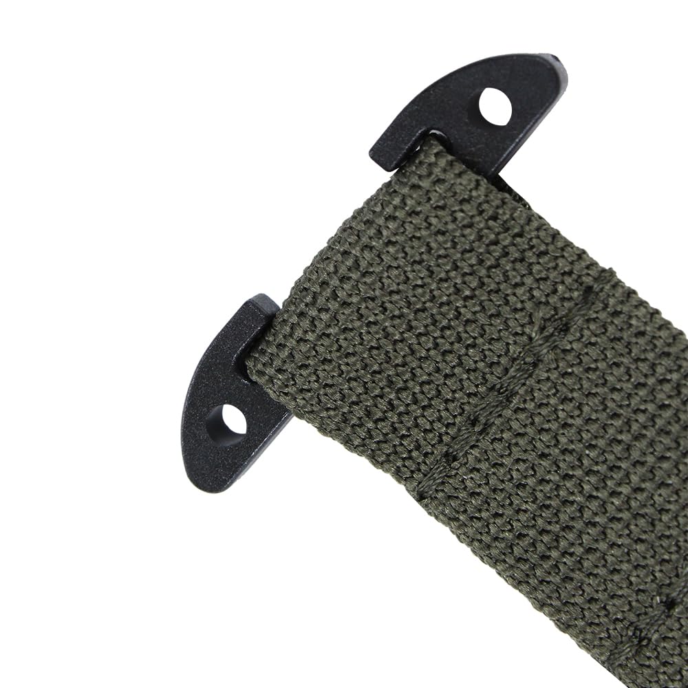 Tactical Gear Clip Clash Hook Hanging Carabiner T-Mount MOLLE Webbing Battle Belt Clip Metal Key Holder Vest Accessories (Ranger Green Clash Hook(1pack))