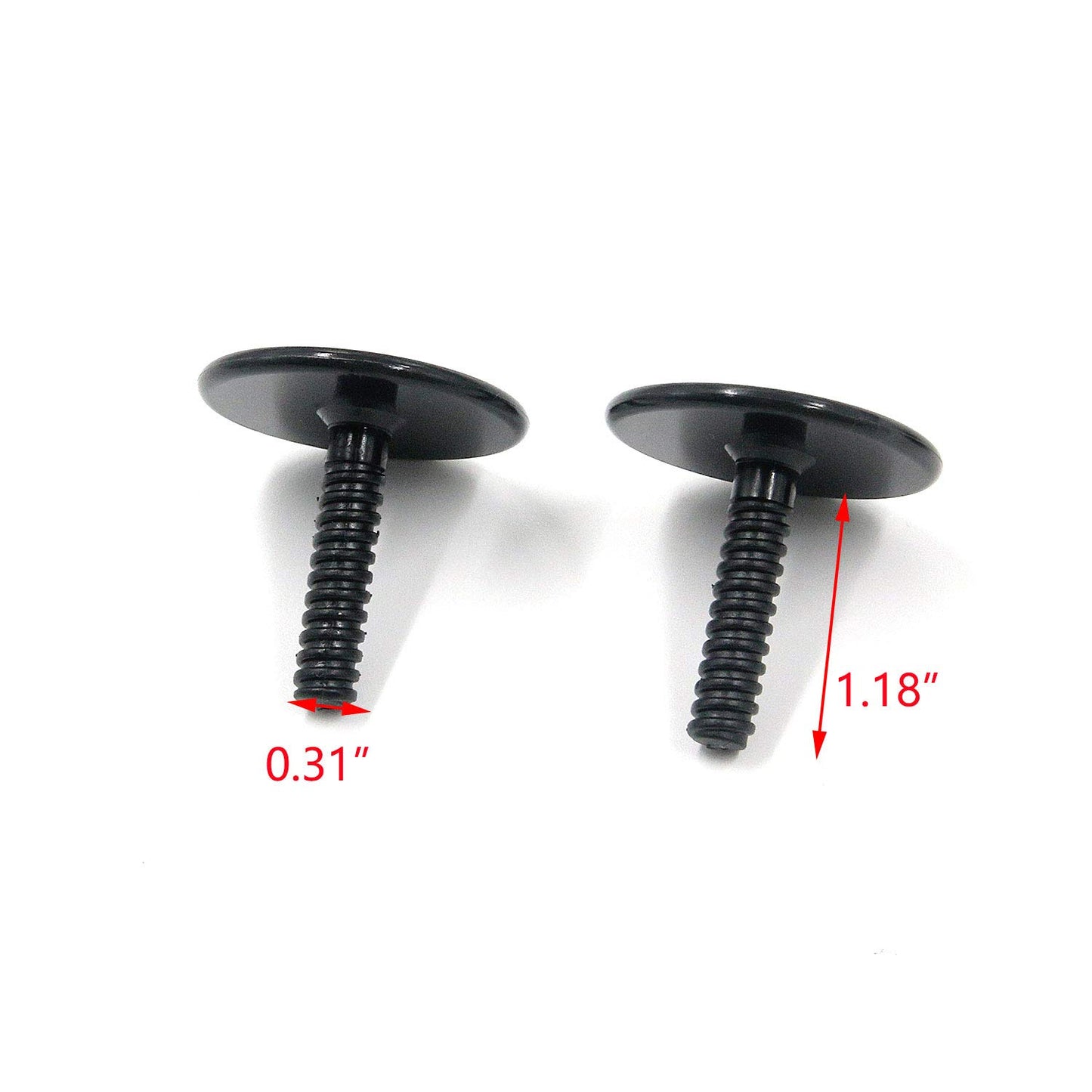 T Tulead Surfboard Plugs Fin Screw Sup Leash Plug Paddleboard Fin Plug 2.76"x1.57" Set of 2