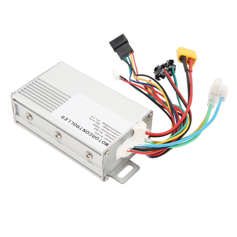 E Motor Controller, 36V 350W Electric Scooter Controller with Aluminum Alloy Shell, Aluminum Alloy Brushless Motor Controller for Electric Scooter