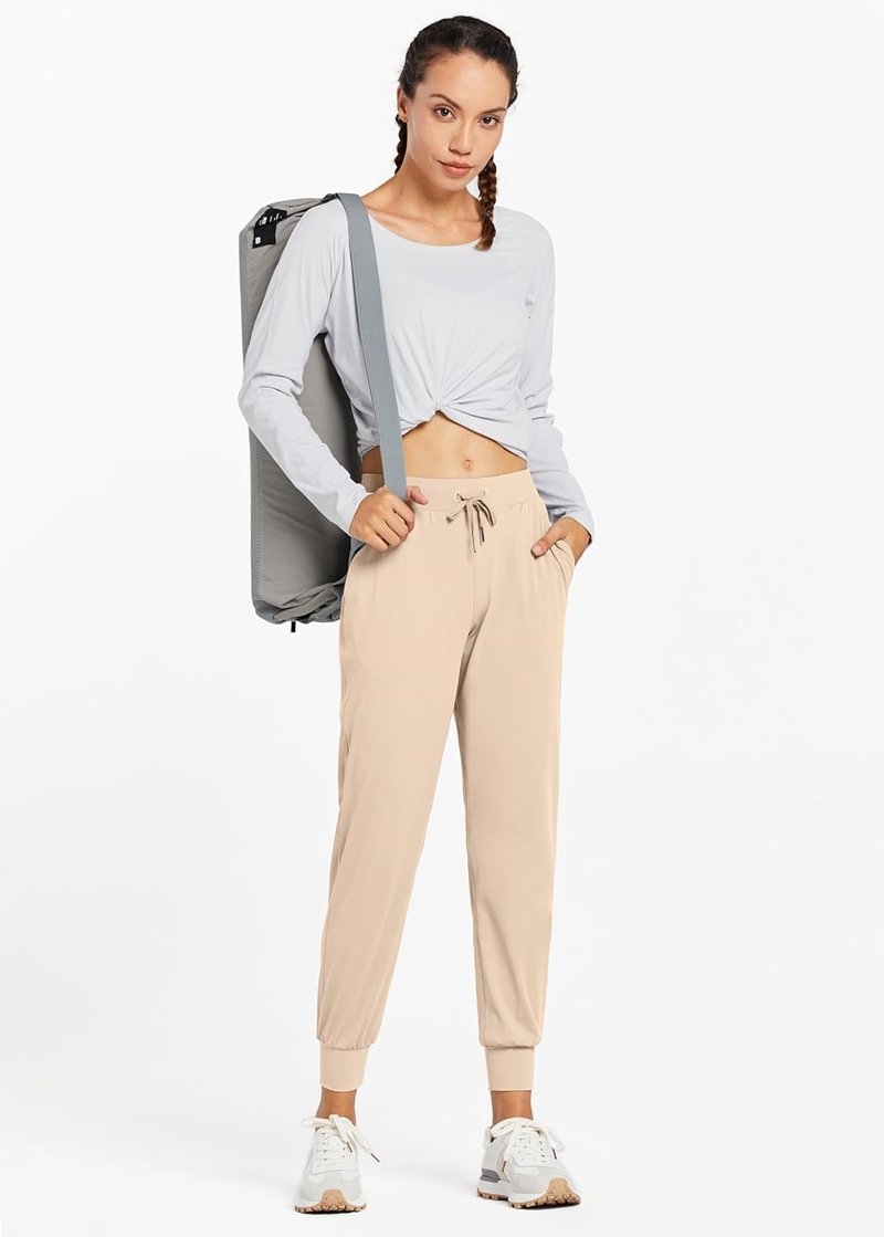 Libin Women's Athletic Jogger Pants - Tapered Sweatpants with Pockets | Petite, Regular, Tall Sizes