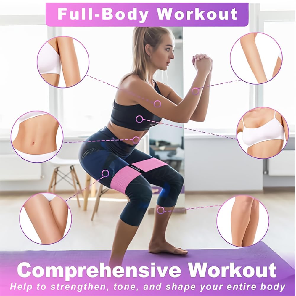 Exercise Band, Resistance Bands Yoga Fitness Workout Equipment, Exercise Elastic Stretch, Latex Fabric, Set Elastic Fitness, Booty Bands for Women and Men, Resistance Bands for Legs.