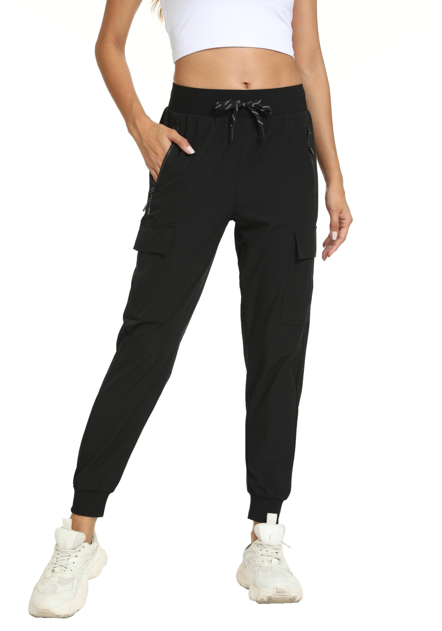 zsenoxaxi Women's Joggers Cargo Pants Lightweight Quick Dry Hiking Running Pants for Athletic Casual & Outdoor