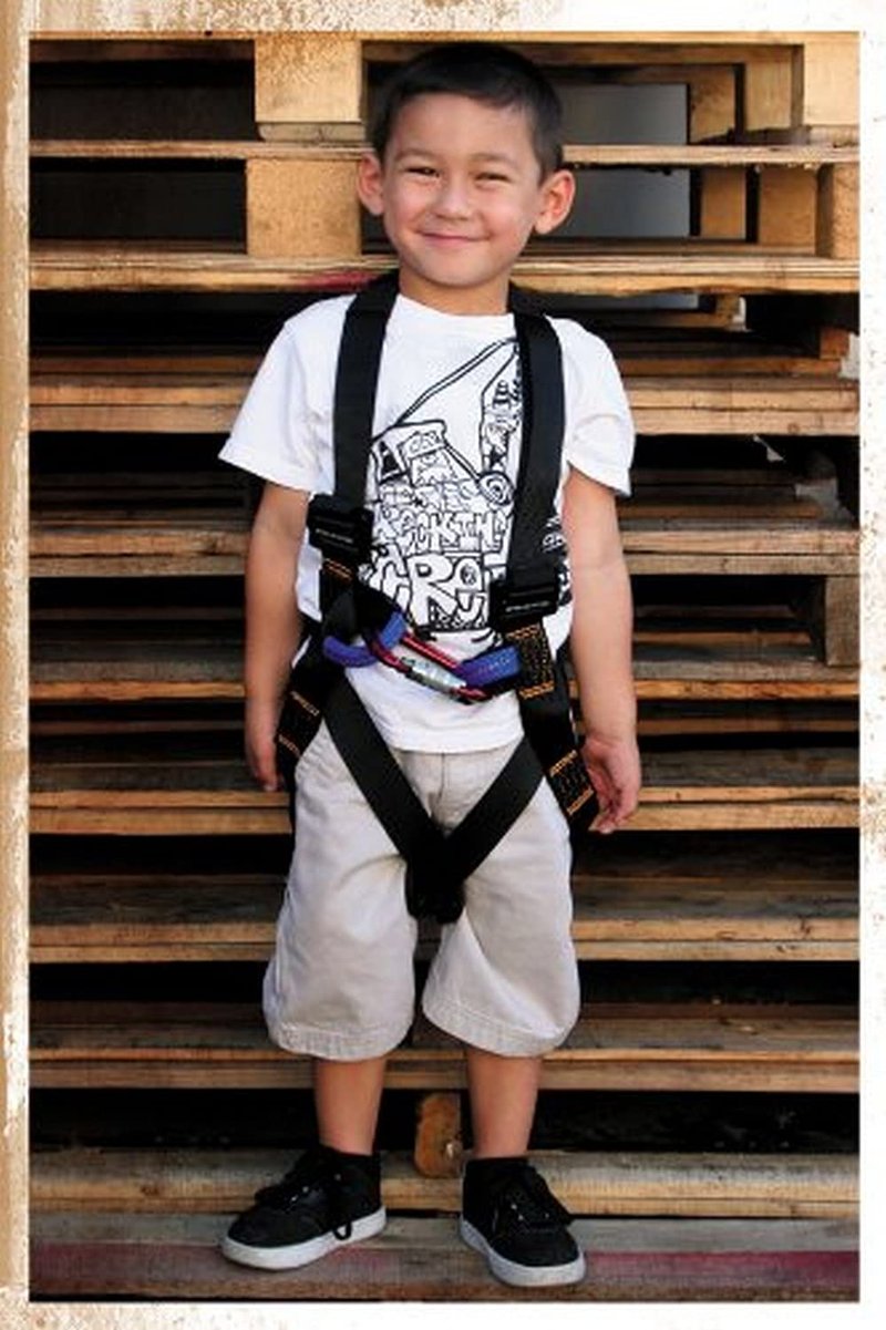 Fusion Full Body Harness Black, Warrior Kids, KH-201A-C-BLK