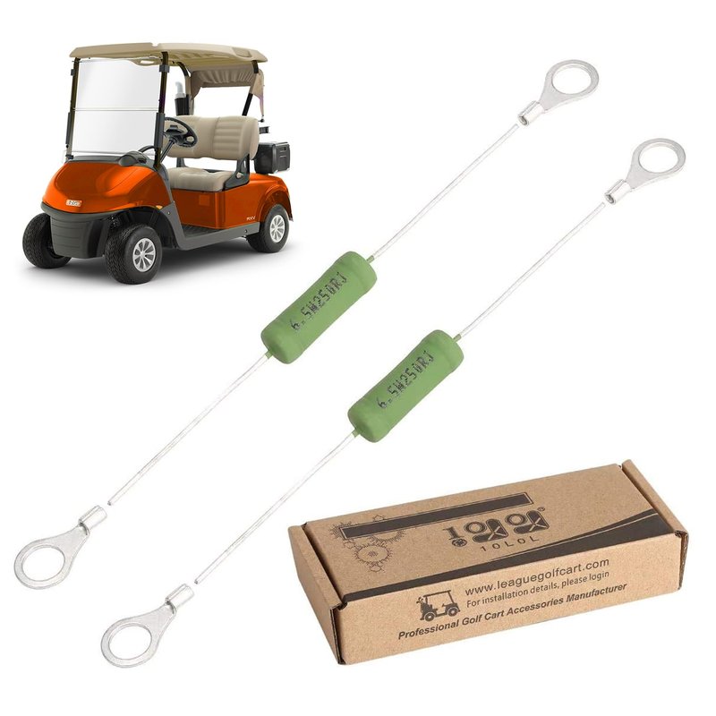 10L0L Golf Cart Solenoid Resistor Assembly for 1989-up EZGO Electric Vehicles,Replace OEM# 21764G1 (2 Packs)
