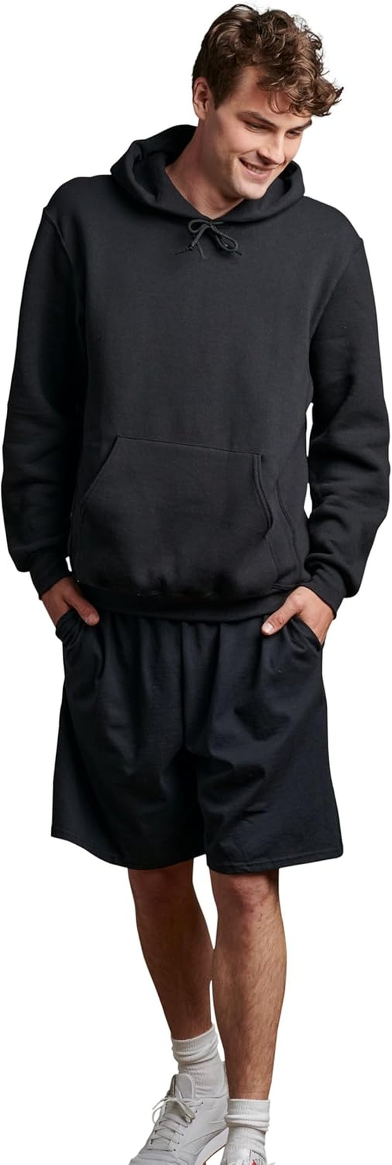 Men's Relaxed Fit 9-Inch Cotton Shorts - Adjustable Waist & Pockets | Sizes S-4X