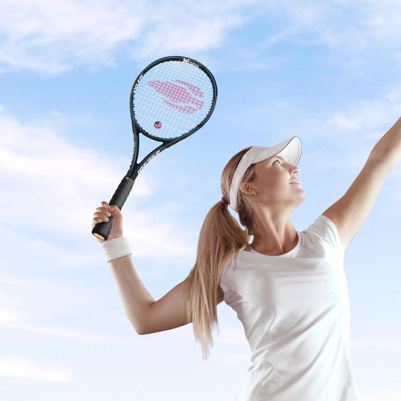 WOED BATENS Adult 2 Player Tennis Racket Perfect for Beginner and Professional Players, 27” Speed Tennis Racquet Include 2 Overgrips, Tennis Bag, 2 Vibration Dampes, 2 Covers