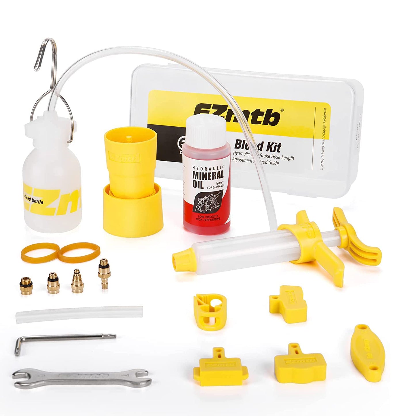 DOT Brake Bleed Kit for SRAM - Mountain Hydraulic Disc Brake Bleeding kit Tool with 60ml Dot 5.1 Fluid (Style:B)
