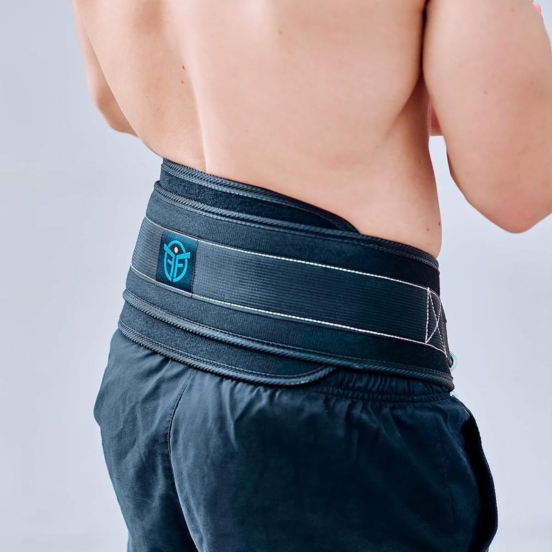ERIC FLAG - Dip Belt with Adjustable Chain or Rope for Weightlifting, Calisthenics, Crossfit, Up to 660lbs of Load - Heavy Duty Weight Belt for Pull-ups and Dips, Adapted to Every Morphology
