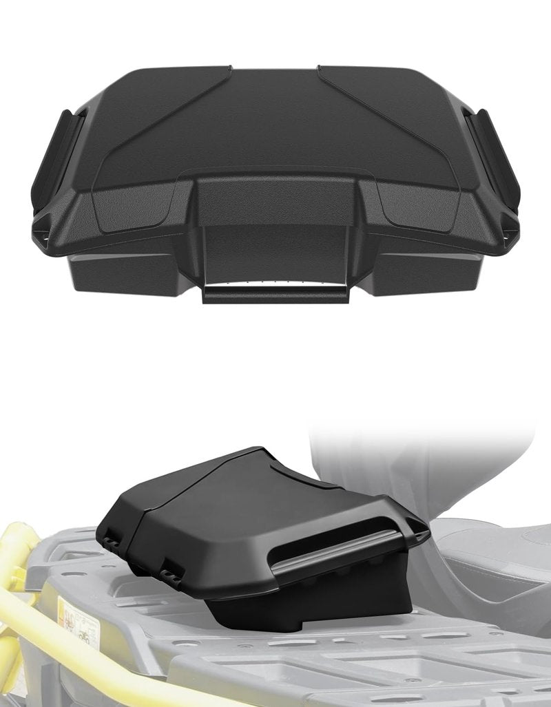 XATVXUTV Removable Cargo Storage Box for Can Am Outlander, 2 GAL(7.5L) Front Rear Storage Bin Waterproof Back Seat Rack Box for Can-Am Outlander L MAX 6X6 Accessories, ATV Replace OEM #708200408