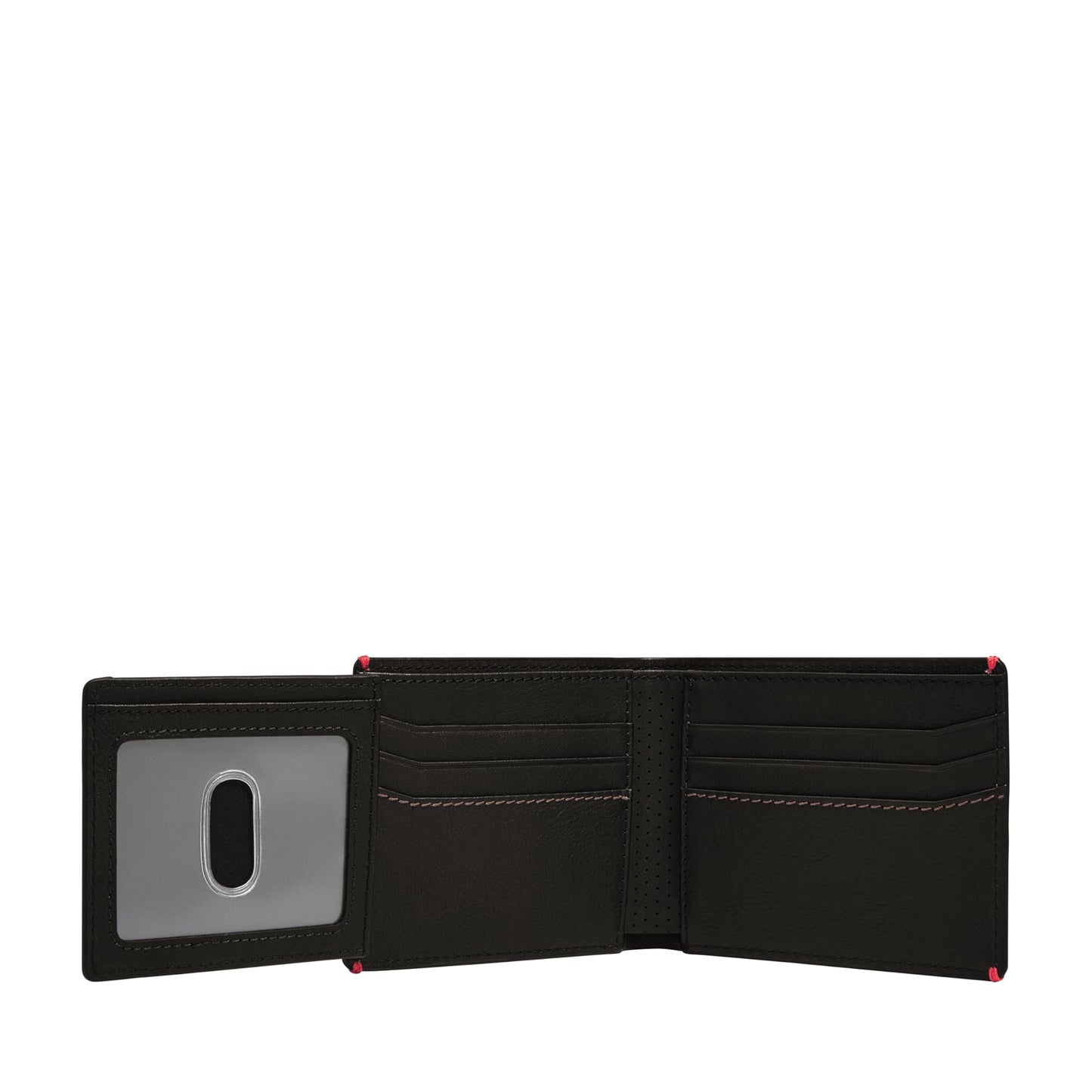 Fossil Men's Sport Tourer Leather Bifold Flip ID Wallet; Slim Wallet for Men, Black