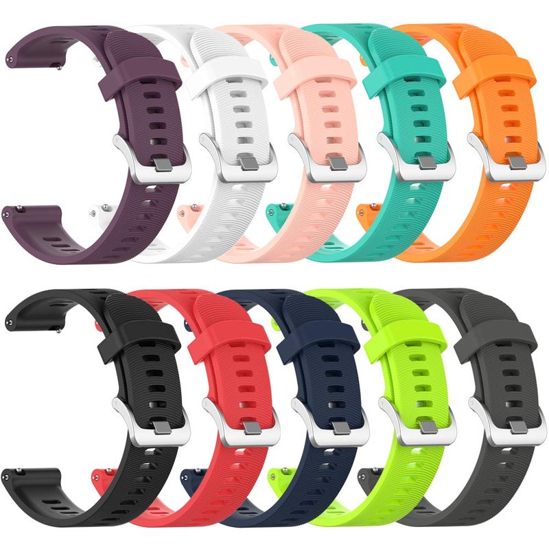 Band for Garmin Forerunner 245, Soft Silicone Replacement Band for Garmin Forerunner 645 (No Tracker, Replacement Bands Only)