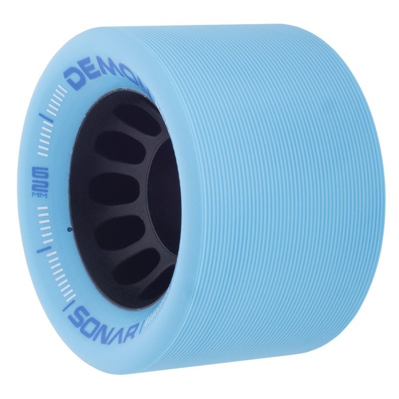 Riedell Demon EDM Roller Skate Wheels - 4 Pack of 43mm x 62mm Wheels | Blue 95A