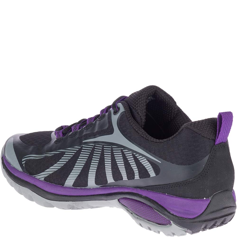 Merrell womens Siren Edge 3 Hiking Shoe, Black/Acai, 8 US