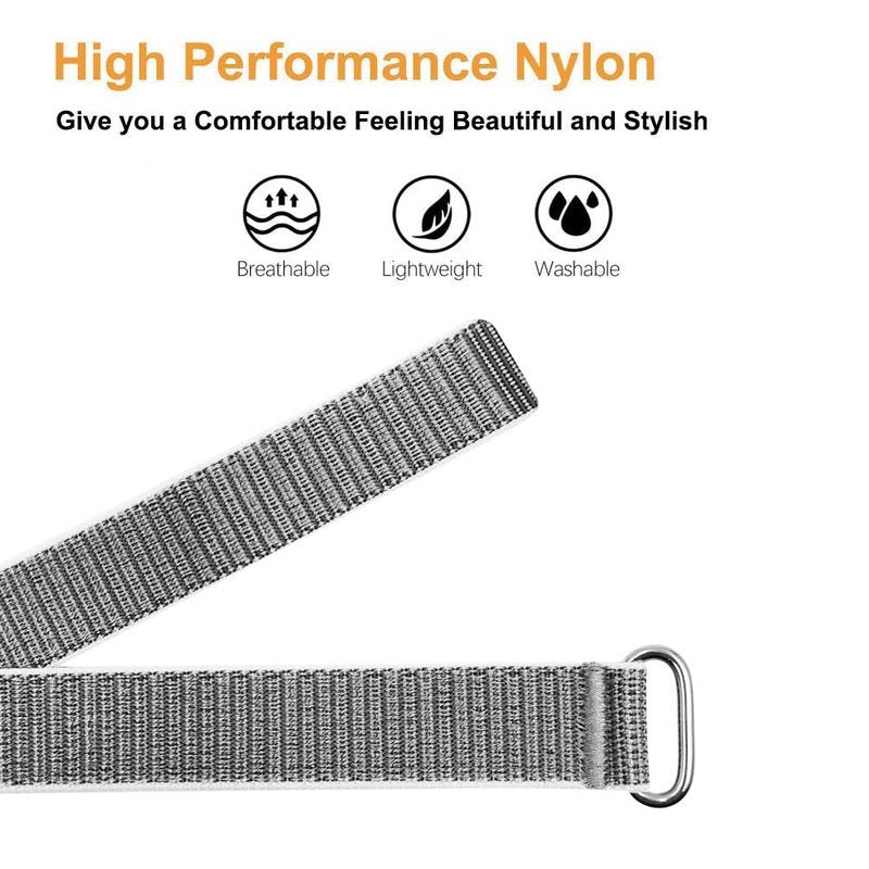 YOFUNTLE Nylon Loop Compatible for Hume Band, Soft Breathable Sport Strap Adjustable Replacement Wristband for Hume Health Band Fitness Tracker Men Women (Seashell)